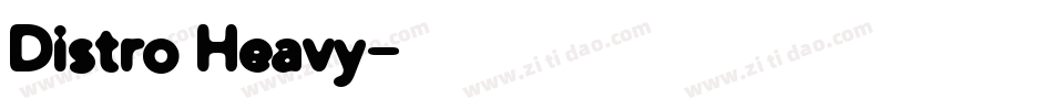 Distro Heavy字体转换